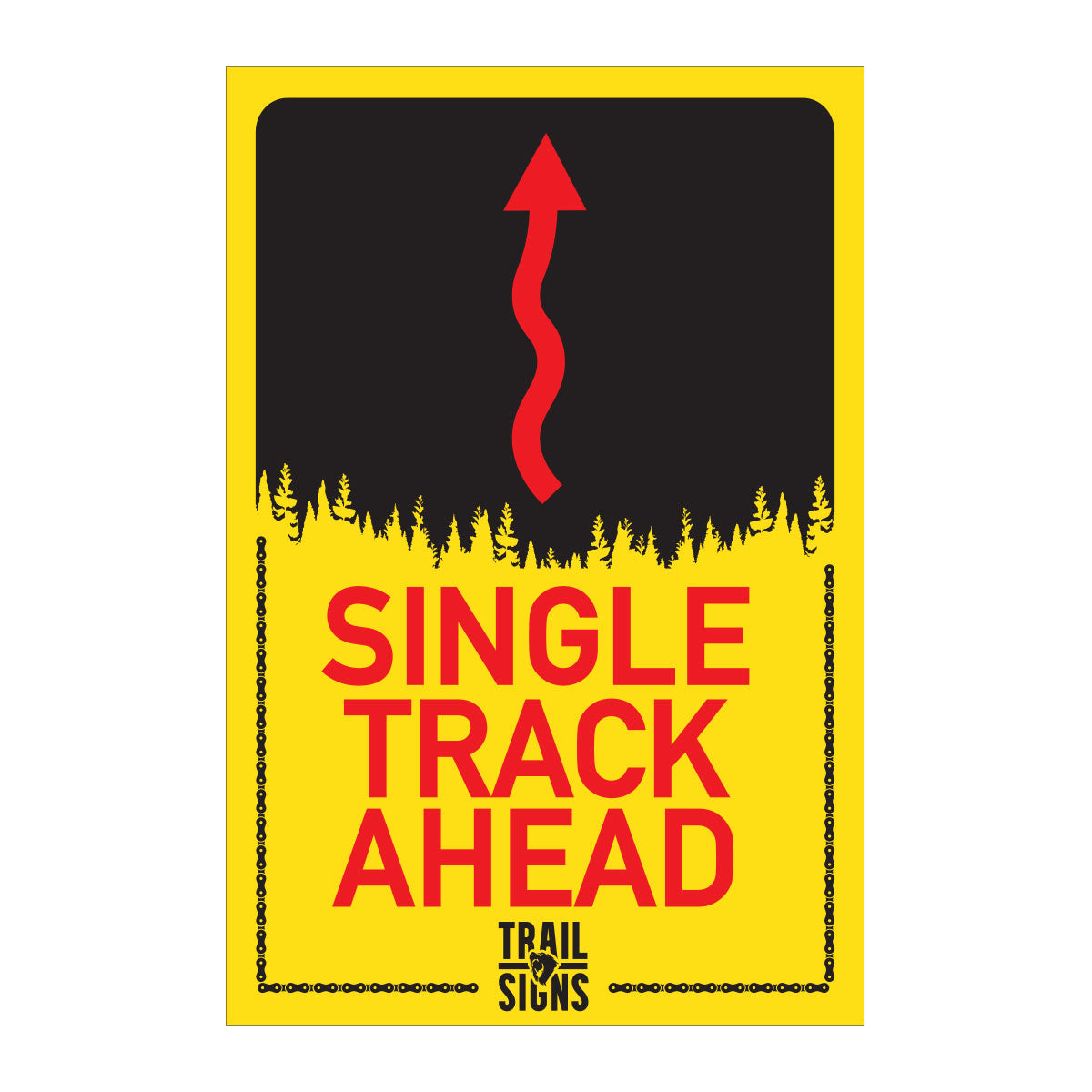 Sign Track Sign Singletrack Ahead – Trail Signs